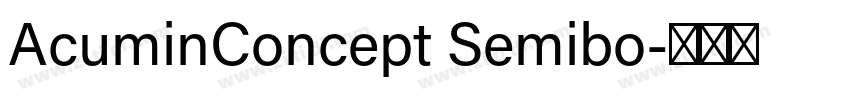 AcuminConcept Semibo字体转换